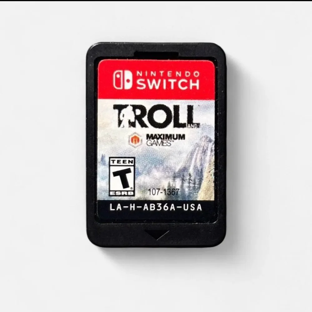 “Troll and I” Game cartridge for the Nintendo Switch.